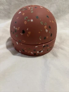 Capra Designs Kuppel Andenkenbox mit Deckel Konfetti Design Dusty Rose (D1 & D4) Terra - Bild 1 von 7