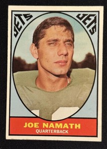1967 Joe Namath Topps Football #98 New York Jets EX