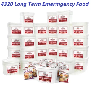 Legacy Premium Emergency Food 4320 Servings Free Survival Kit Long Term - Picture 1 of 12