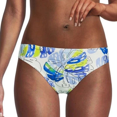 Tommy Hilfiger Women's Leaf Print Bikini Bottom - White - Size XS - Image 1 of 4