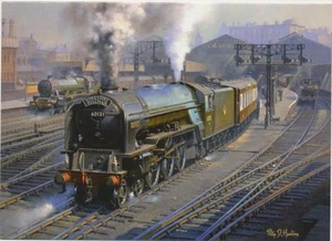 Osprey A1 Yorkshire Pullman Railway Engine Steam Locomotive Train Birthday Card - Picture 1 of 1