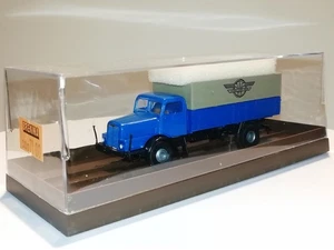 Brekina modelos de automóviles H0 1:87 camión IFA H6 plataforma lona RDA modelo Werdau embalaje original 7100 - Imagen 1 de 13