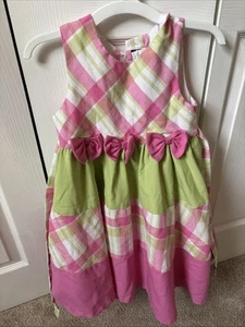 Rare Edition Girls Pink White Green Dress Size 6x - Picture 1 of 1