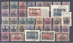 Dt. Bes. 1. WK Bélgica Michel número 1-25 muy supercompleto (13218) - Imagen 1 de 1