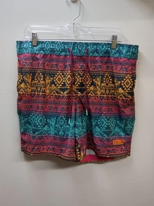 Sullen Aztec Beach Club Swim Trunks Size Medium Not Lined 6" Inseam - Picture 1 of 11