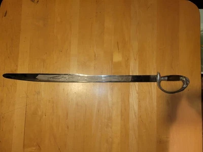 Vintage 23.5" Mexican Eagle Head Oaxaca Etched Blade Sword Machete Original  - Image 1 of 4