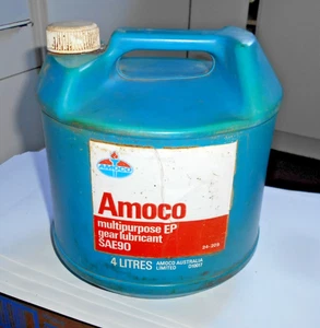 VINTAGE AMOCO SAE90 GEAR OIL 4 LITRES CONTAINER - Bild 1 von 4