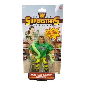 WWE Superstars Series 13, Jake "The Snake" Roberts Green Chase raro leggere in mano - Foto 1 di 6