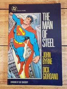 VTG The Man of Steel by John Byrne, 2nd Printing, TPB Graphic Novel  - Picture 1 of 9