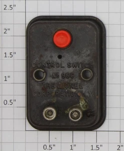 Lionel 96C Push Button Momentary Control Switch with Red Button - Picture 1 of 2