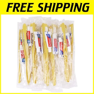 单独包装牙刷带牙膏 - 300 包 — 第 1/4 张图片