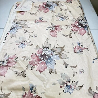 Tela tapicería dupont vintage beige morado floral algodón 56x386 10,8 yardas Foto 1 de 4