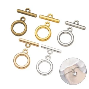 OT Toggle End Clasps - Closure Fastener Buckle Connectors Jewelry Crafts 10Sets - Picture 1 of 21
