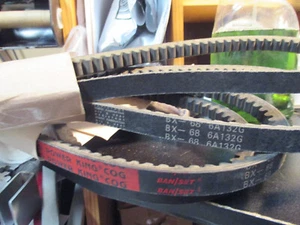 Qty 2 Cogged V Belts for Sicma, Kioti, First Choice, Phoenix 60" mower 6722068 - Picture 1 of 1