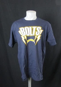 Los Angeles Chargers Men's M, XL, 2XL Big Logo "Bolts" Graphic T-Shirt Navy NFL  - Picture 1 of 6