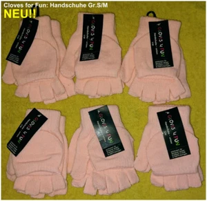 Neue Handschuhe - Fäustlinge Gr.S/M - Lila + Rosa + Weiß von Cloves for Fun - Bild 1 von 3