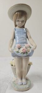 New ListingLladro "Flores En La Falda" Porcelain Figurine With Box