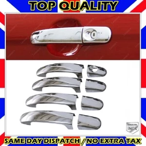 Cubierta de manija de puerta cromada 4 puertas 8 piezas acero inoxidable para Ford Focus II 2005 a 2011 - Imagen 1 de 10