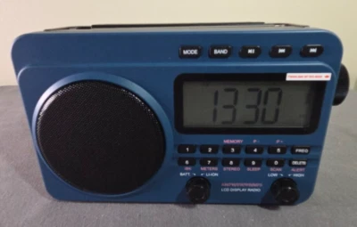 AM/FM Shortwave Radio 4000mAh Rechargeable NOAA Weather Alert USB SD MP3 Player - Image 1 of 4