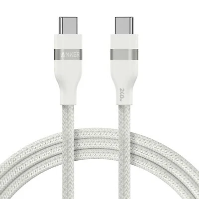 Anker USB C Cable 3ft/6ft Upcycled-Braided 240W Fast Charging for iPhone/MacBook - Image 1 of 4