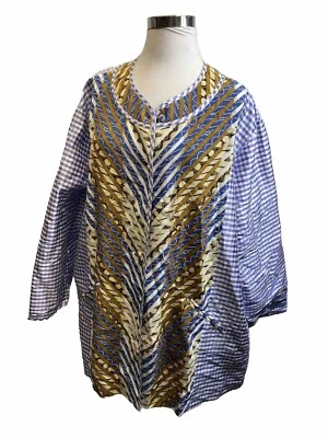 Koos Of Course Reversible Shirt Jacket 3X Plus Size NWT - Image 1 of 4