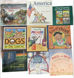 9 Picture Books Lot Children Assorted Illustrated Stories Hard & Soft Preschool - Imagen 1 de 5