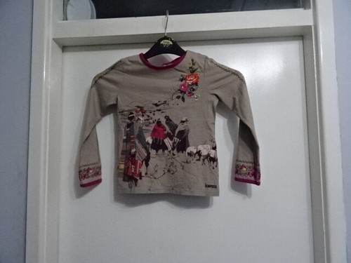 Girls Kenzo kids Carton Floral Long Sleeve Dress Sz 6A 116 6 YRS