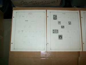 1937-1939 British Solomon Island east & Burma Stamp Sheets Lot 80 - Picture 1 of 6