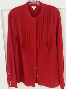 Camicia rossa manica lunga J Crew, taglia XL - Foto 1 di 4