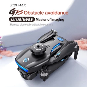 Drones Quadcopter 5G 8K GPS with HD Dual Camera WiFi FPV Foldable RC + 2 Battery - Picture 1 of 24
