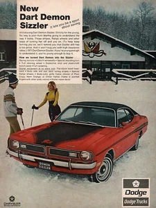 1971 Dodge Dart Demon Sizzler "Be A Sport" Original Color Ad - Picture 1 of 1