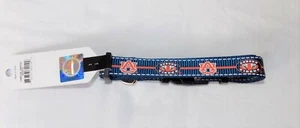 Nuevo con etiquetasPup Rally NCAA Auburn Tigers Reflectante 3/4" Collar Perro Talla Mediana - Imagen 1 de 2