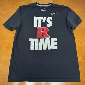 Rutgers Scarlet Knights Shirt Mens Extra Large Black Short Sleeve Nike - Picture 1 of 8