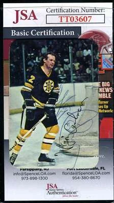 Wayne Cashman JSA Coa Autograph 1977 Topps O-Pee-Chee Signed Hockey - Image 1 of 2