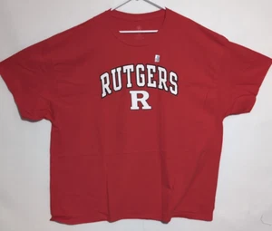 Cotton Rutgers Scarlet Knights Shirt Mens 2XL XXL Red front and back graphic - Picture 1 of 9