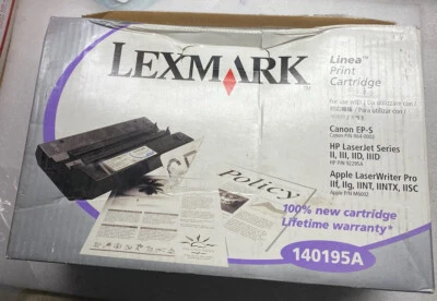 Cartucho de impresión Linea Lexmark 140195A genuino OEM (nuevo, caja abierta) Foto 1 de 3
