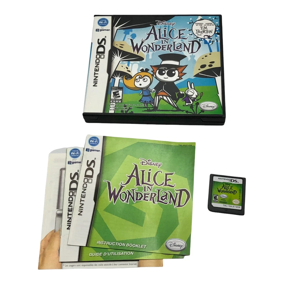 Disney Alice in Wonderland Nintendo DS Video Game 2010 Complete Tested Works! - Image 1 of 4