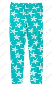 Gymboree Girls 4 Seaside Stroll Starfish Aqua Blue Leggings NWT  - Picture 1 of 2
