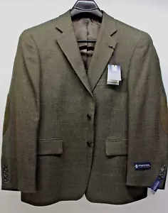 CAPPOTTO SPORTIVO STAFFORD UOMO 42 NERO OLIVA CHECK MANTELLA LANA ESSENTIALS VESTIBILITÀ CLASSICA - Foto 1 di 11