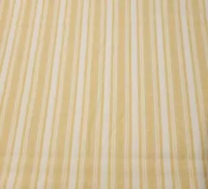 19" Simply Chic Michele D'Amore Marcus Brothers Shabby Gold Stripes on Ivory - Picture 1 of 2