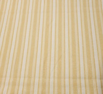 21" Simply Chic Michele D'Amore Marcus Brothers Shabby Gold Stripes on Ivory - Image 1 of 2