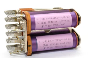 Vintage Fernmelde-Relais mit 2 Spulen v. Siemens & Halske Typ T Bv 7833/455, NOS - Picture 1 of 14