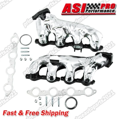 Left & Right Exhaust Manifold For Chevy Silverado GMC Sierra 2500 1500 Yukon Foto 1 de 4