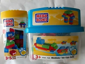 Mega Bloks Minibloks Tub 7528 & 7104 Hard to Find New Sealed - Picture 1 of 5
