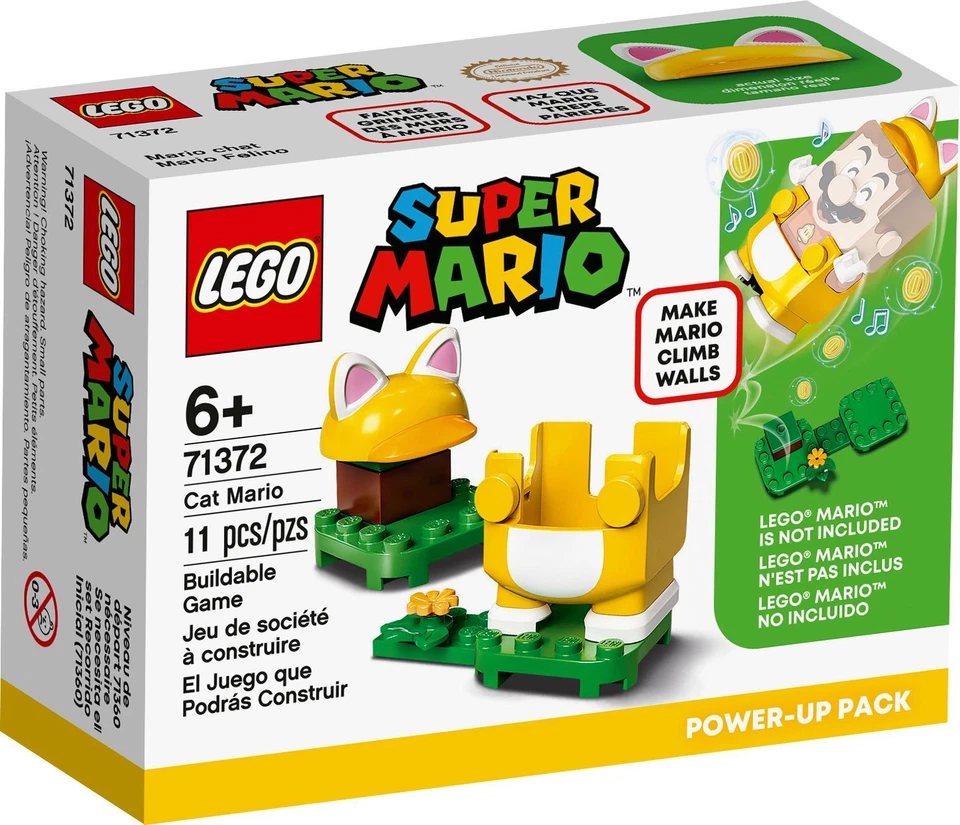LEGO Super Mario: Cat Mario Power-Up Pack Set 71372 New, Sealed Retired! - Image 1 of 1