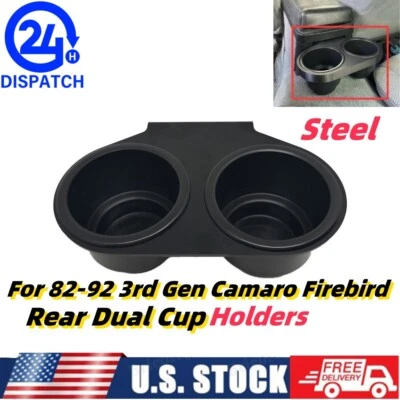 For 82-92 3rd Gen Camaro Firebird Console Rear Dual Cup Holders Ashtray Replace - Imagem 1 de 4