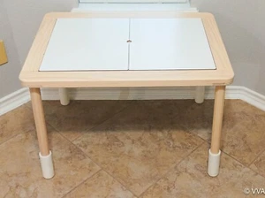 IKEA FLISAT Kinder Tischbeine Steigbügel. Beinverlängerer für IKEA FLISAT Tisch. - Bild 1 von 5