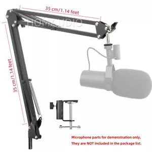 For SHURE SM7B SM7dB Microphone Tabletop Stand Holder Mic Support Boom Arm Mount - Picture 1 of 6