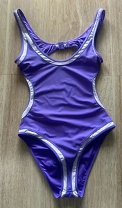 RIP CURL Hawaii Damen Lila | Weiß Waikiki Cheeky Badeanzug Einteiler Medium - Bild 1 von 18