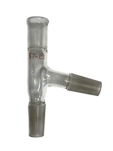 KONTES Glass 24/40 75° Angle 3-Way Connecting Distillation Adapter 167500-2440 - Picture 1 of 7